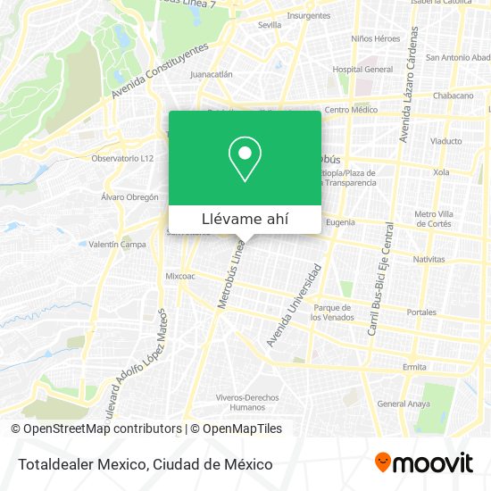 Mapa de Totaldealer Mexico