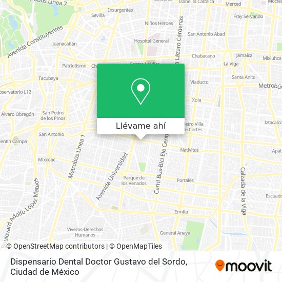 Mapa de Dispensario Dental Doctor Gustavo del Sordo