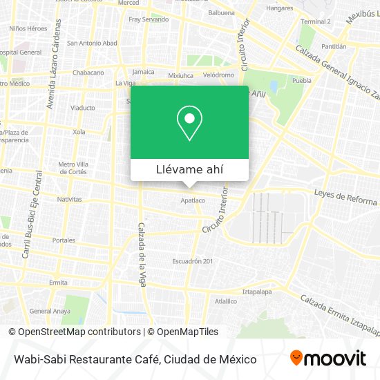 Mapa de Wabi-Sabi Restaurante Café