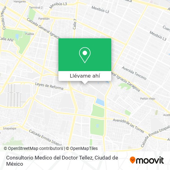 Mapa de Consultorio Medico del Doctor Tellez