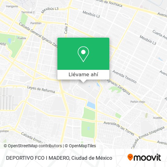 Mapa de DEPORTIVO FCO I MADERO