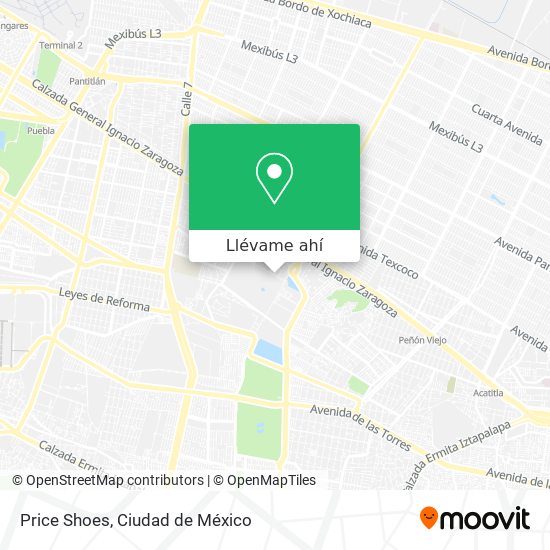 Cómo llegar a Price Shoes en Iztacalco en Autobús o Metro?