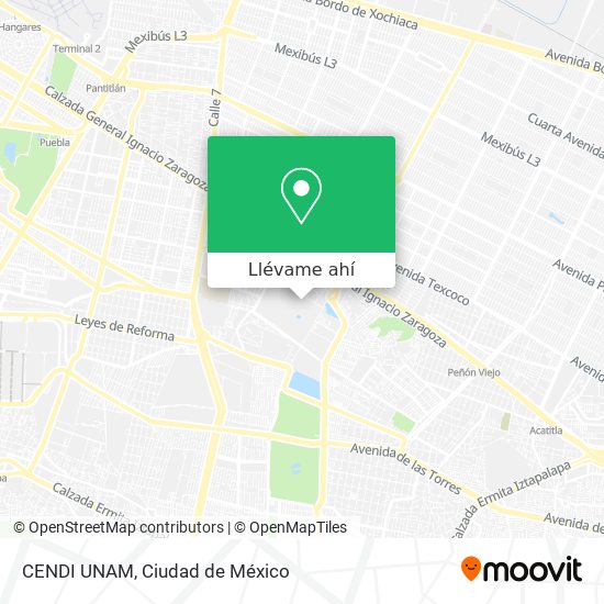 Mapa de CENDI UNAM