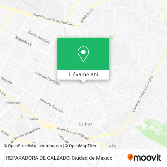 Mapa de REPARADORA DE CALZADO