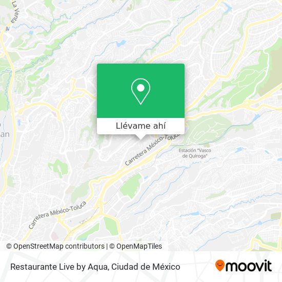 Mapa de Restaurante Live by Aqua