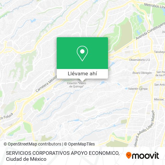 Mapa de SERVICIOS CORPORATIVOS APOYO ECONOMICO
