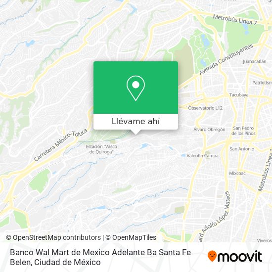 Mapa de Banco Wal Mart de Mexico Adelante Ba Santa Fe Belen