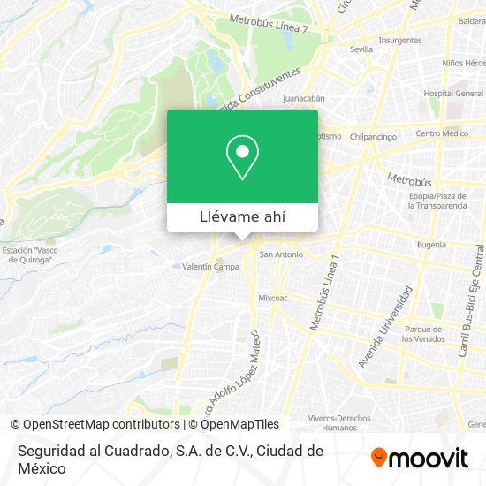 Mapa de Seguridad al Cuadrado, S.A. de C.V.