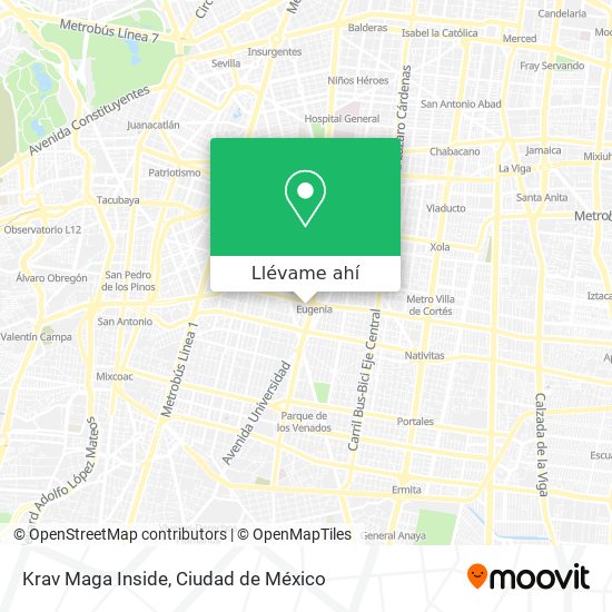 Mapa de Krav Maga Inside