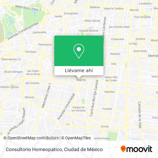 Mapa de Consultorio Homeopatico