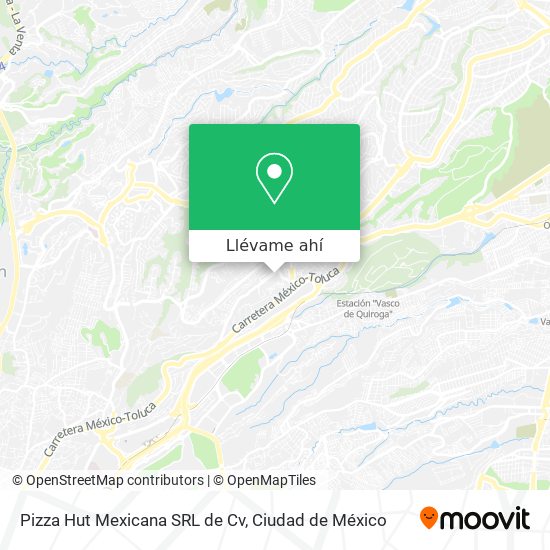 Mapa de Pizza Hut Mexicana SRL de Cv