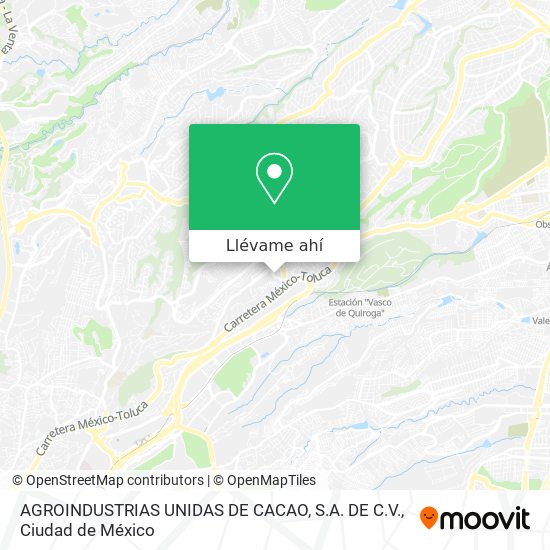 Mapa de AGROINDUSTRIAS UNIDAS DE CACAO, S.A. DE C.V.