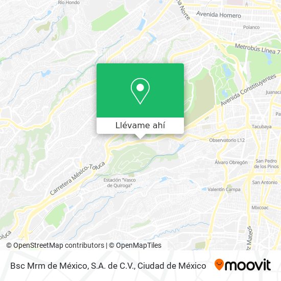 Mapa de Bsc Mrm de México, S.A. de C.V.