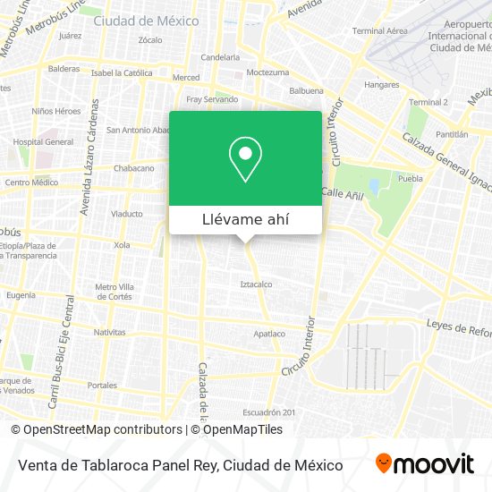 Mapa de Venta de Tablaroca Panel Rey