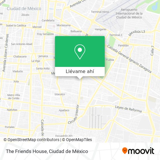 Mapa de The Friends House