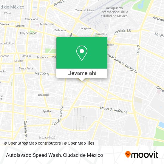 Mapa de Autolavado Speed Wash