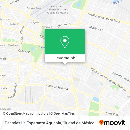 Mapa de Pasteles La Esperanza Agricola