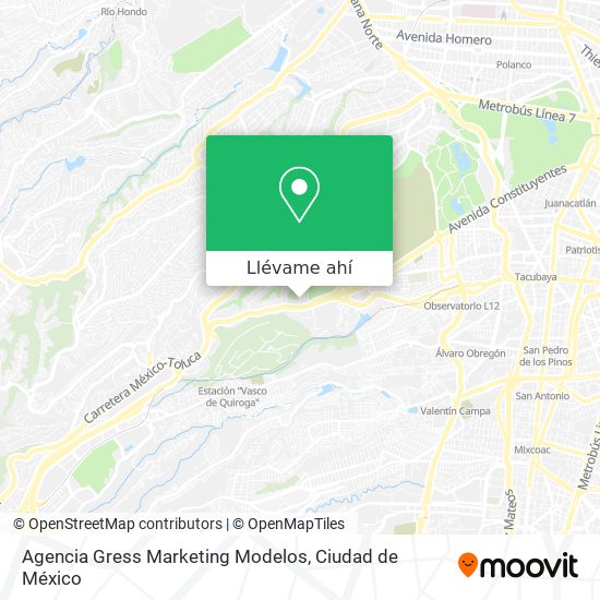 Mapa de Agencia Gress Marketing Modelos