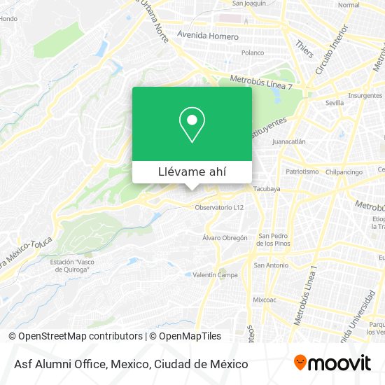 Mapa de Asf Alumni Office, Mexico