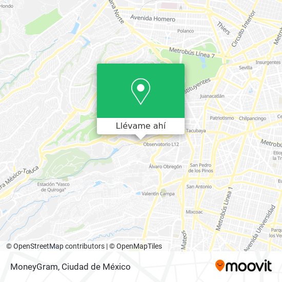 Mapa de MoneyGram