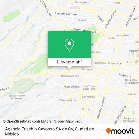 Mapa de Agencia Eusebio Gayosso SA de CV