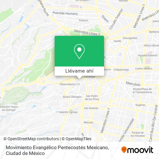 Mapa de Movimiento Evangélico Pentecostés Mexicano