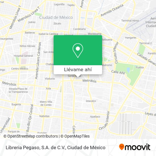 Mapa de Libreria Pegaso, S.A. de C.V.