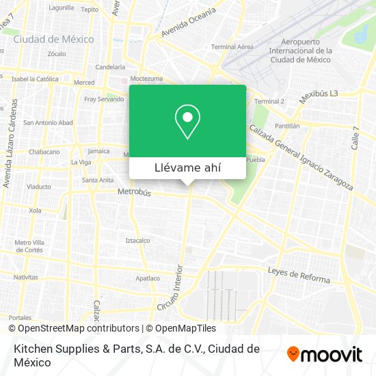 Mapa de Kitchen Supplies & Parts, S.A. de C.V.