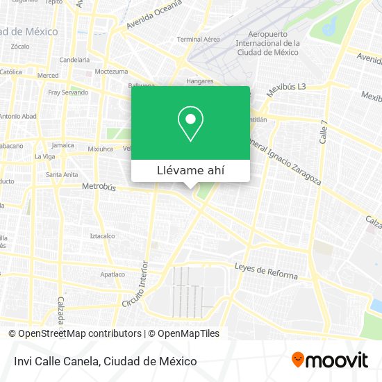 Mapa de Invi Calle Canela