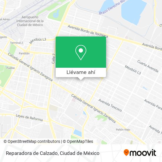 Mapa de Reparadora de Calzado