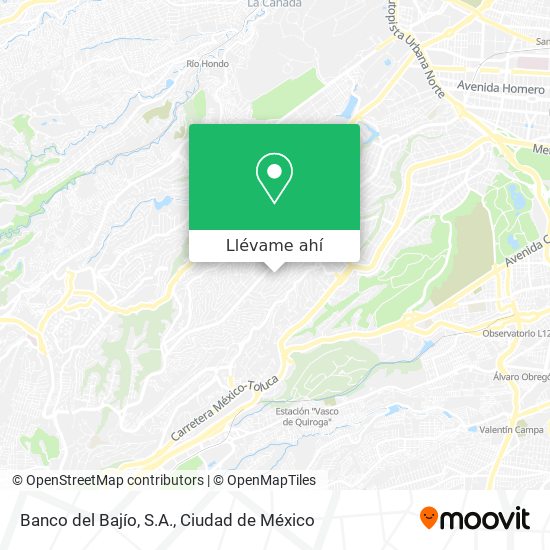 Mapa de Banco del Bajío, S.A.