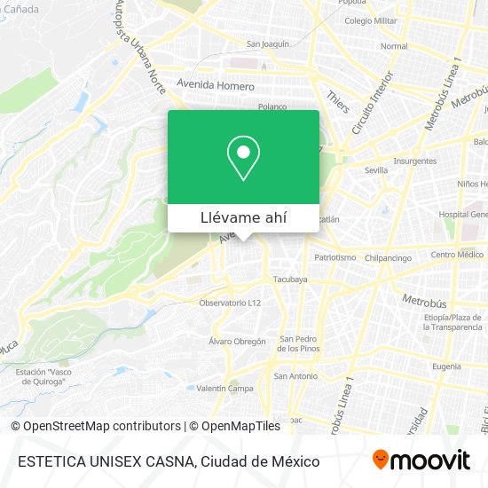 Mapa de ESTETICA UNISEX CASNA