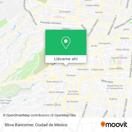 Mapa de Bbva Bancomer