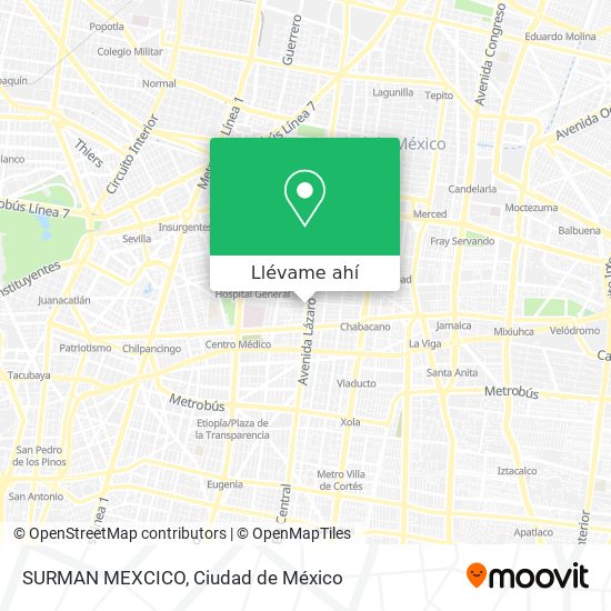 Mapa de SURMAN MEXCICO