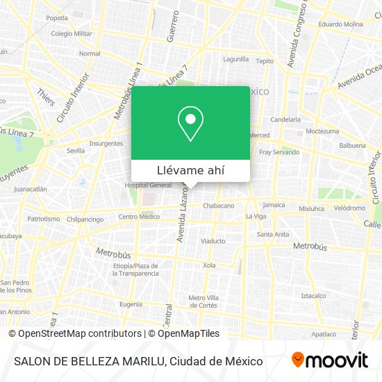Mapa de SALON DE BELLEZA MARILU