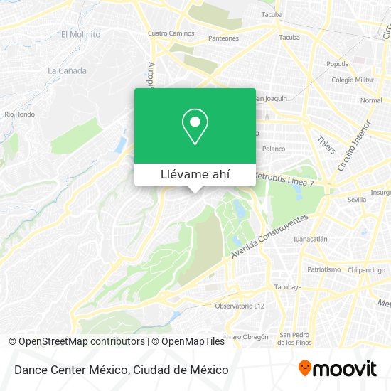 Mapa de Dance Center México