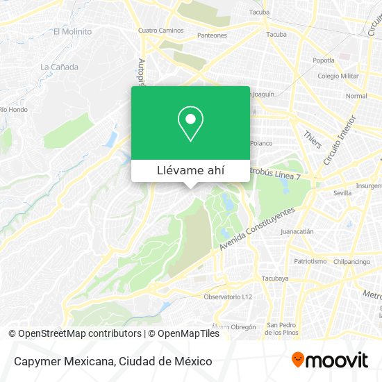 Mapa de Capymer Mexicana