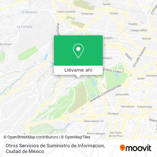 Mapa de Otros Servicios de Suministro de Informacion