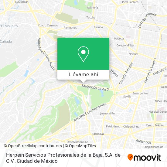 Mapa de Herpein Servicios Profesionales de la Baja, S.A. de C.V.