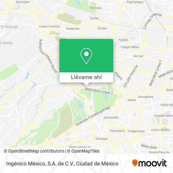 Mapa de Ingénico México, S.A. de C.V.