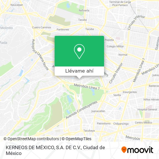 Mapa de KERNEOS DE MÉXICO, S.A. DE C.V.