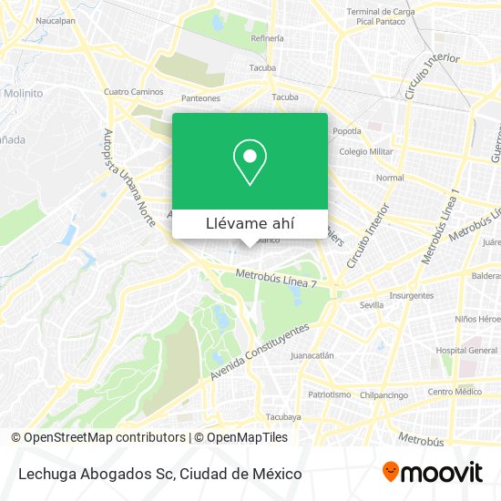 Mapa de Lechuga Abogados Sc
