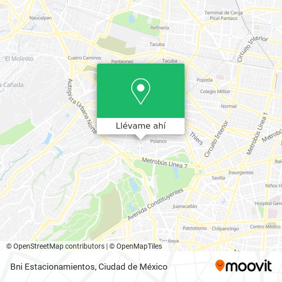 Mapa de Bni Estacionamientos