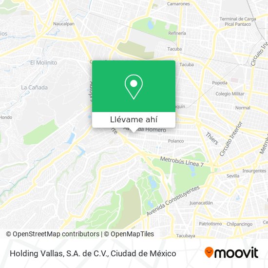 Mapa de Holding Vallas, S.A. de C.V.