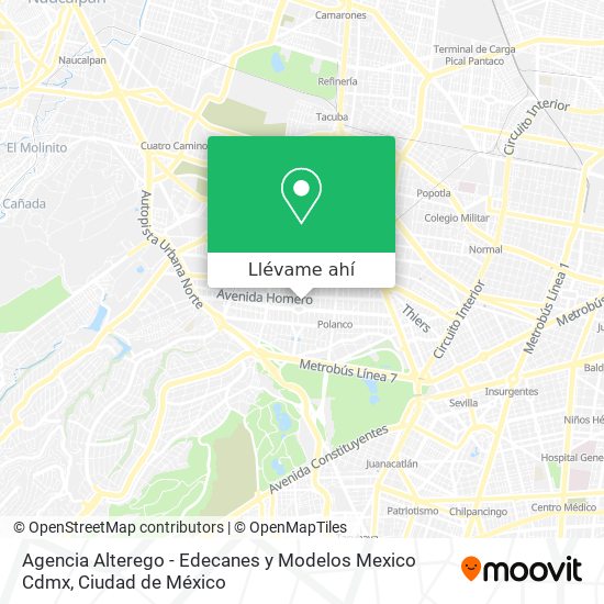 Mapa de Agencia Alterego - Edecanes y Modelos Mexico Cdmx