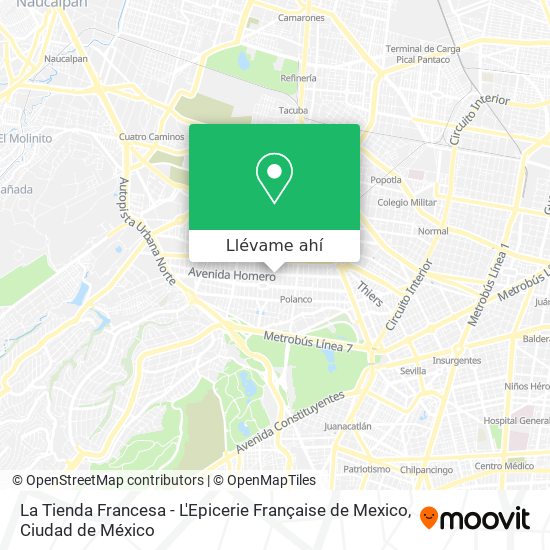 Cómo llegar a La Tienda Francesa - L'Epicerie Française de Mexico en  Naucalpan De Juárez en Autobús?