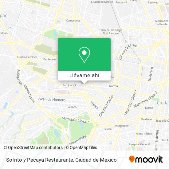Mapa de Sofrito y Pecaya Restaurante
