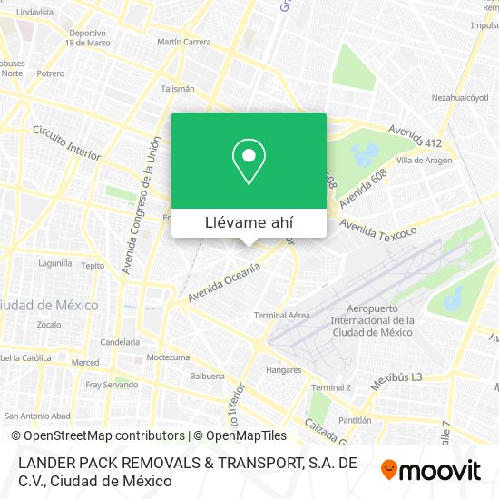 Mapa de LANDER PACK REMOVALS & TRANSPORT, S.A. DE C.V.