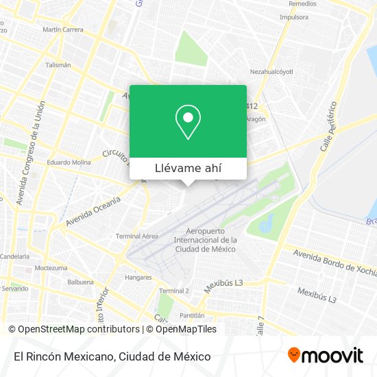 Mapa de El Rincón Mexicano