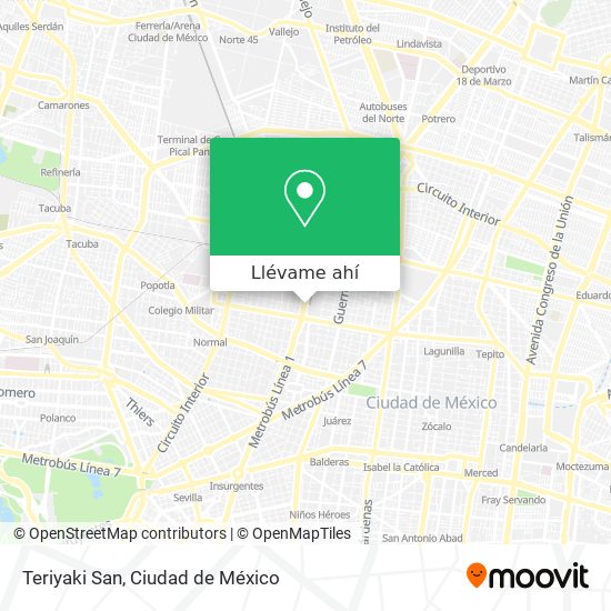 Mapa de Teriyaki San